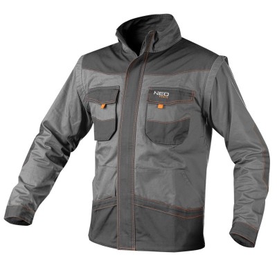 Jacheta de lucru cu maneci detasabile,100% bumbac, marime M (50) HardWork ToolsRange foto