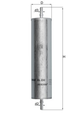 MAHLE KL 232 filtru combustibil foto