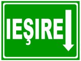 indicator iesire in sageata in jos