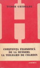 Constiinta filosofica de la Husserl la Teilhard de Chardin foto
