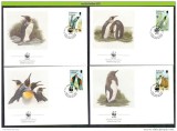 !!! FALKLAND ISLANDS - LOT 4 FDC PINGUINI - 1991, Fauna