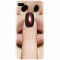 Husa silicon pentru Apple Iphone 7 Plus, Finger Purple Nailpolish Girl Lips
