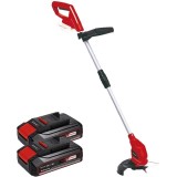 Einhell GC-CT 18/24 Li PXC + Twinpack CB - Trimmer gazon 240 mm cutite de plastic + Set 2 acumulatori Li-Ion 18 V 2.5 Ah