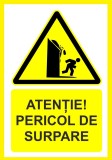 Placuta atentie pericol de surpare