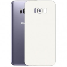 Set Folii Skin Acoperire 360 Compatibile cu Samsung Galaxy S8 Plus (2 Buc) - ApcGsm Wraps Color White Matt foto