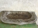 Tava din fonta pentru jar folosita la Teracota , Cuptor , Semineu / prima jumatate a sec XX !