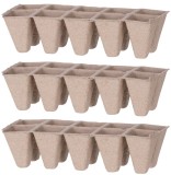 Tava pentru rasaduri din hartie Strend Pro Herrison, 10 celule, set 3 buc