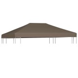 Cumpara ieftin Acoperiș pentru pavilion, 310 g/m&sup2;, gri taupe, 3 x 4 m