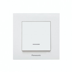 Intrerupator cu LED Karre Plus Panasonic alb foto
