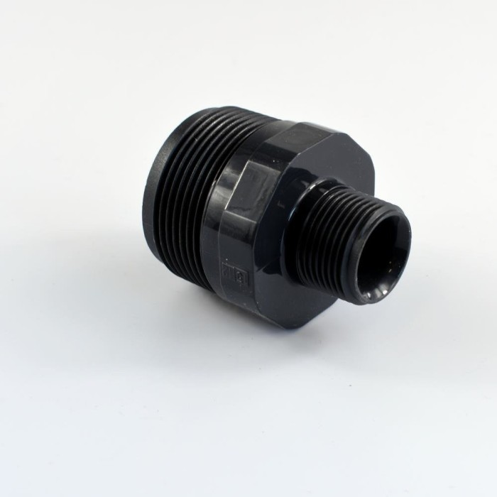 Fiting PVC, Niplu Reductor Dublu, PVC-U AG 1 1/2&quot; x 3/4&quot;