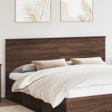 vidaXL Tăblie cap cu headboard Stejar &icirc;nchis 200 cm Lemn compozit 887722