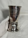 PAHAR ARGINT 830 - CUPA - Pocal - Hand-Hammered - Norway - A.C. - 1923 !