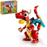 LEGO&reg; Creator 3 in 1 - Dragon rosu 31145, 149 piese