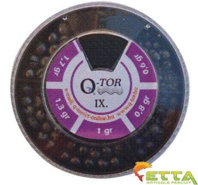 Q-tor - Set plumbi diferite dimensiuni nr. IX. alice taiate rotunde mari 0,6-1,7g foto