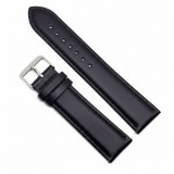 Cumpara ieftin Curea Ceas Piele Naturala A-812, Negru Mat Hipoalergenic, 22mm, Confort Total