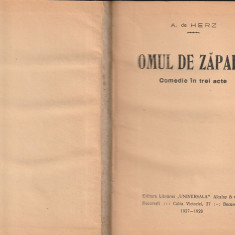 A. de HERZ - OMUL DE ZAPADA ( 1927-1928 EDITIA I-A ) ( RELEGATA )