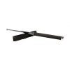 Baston Telescopic Autoaparare Otel 65cm Negru IdeallStore + Husa Curea