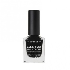 KORRES Lac de unghii cu efect de gel nr. 100 Negru 11ml