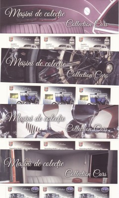 MASINI DE COLECTIE,2017,3 SERII CU MANSETA,MNH **, Lp.2157b,ROMANIA . foto