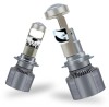 Set 2 Becuri auto LED H7, canbus, cu Lupa, 220W, 12V, 30000 Lm, 5700K, Universal, Oem