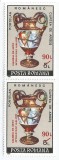 Romania, LP 1280/1992, Galeria de arta Apollo (supratipar), pereche, MNH