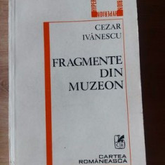 Fragmente din Muzeon- Cezar Ivanescu