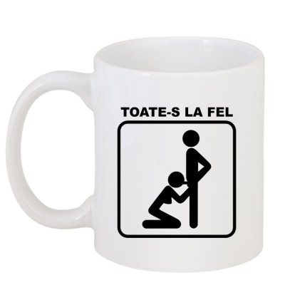 Cana alba personalizata &amp;quot;Toate-s la fel&amp;quot;, INOVATIX&amp;reg;. 330ml foto