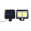 Lampa Solara Flippy 108 LED COB, 2400lm, Senzor Miscare, IP65, 2 Grile, Negru