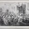 CONFEDERATION DE RHIN ( PROCLAMAREA DE CATRE NAPOLEON A STATULUI CONFEDERATIA RINULUI ) , LITOGRAFIE de C. MOTTE , MONOCROMA, MIJLOCUL SEC. XIX