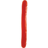 Dildo Dublu, Rosu din Silicon, 30cm x 3,8 - 4 cm