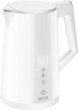 Cumpara ieftin Cana electrica fierbator ECG RK 1893 Digitouch White, 2200 W, 1,7 litri, pereti dubli, control tactil, alb
