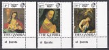 Gambia 1980 - Crăciun - Picturi, MNH