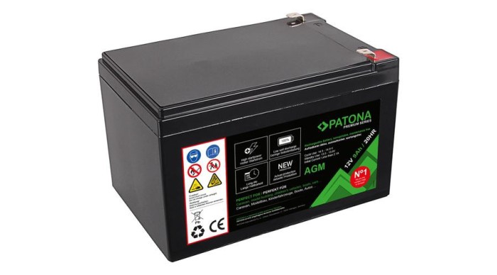 PATONA Premium AGM acumulator cu plumb acid 12V 12Ah 20HR - Patona