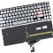 Tastatura Asus Argintie X515 iluminata layout US fara rama enter mic, X515DA iluminata layout US fara rama