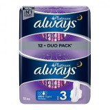 Absorbante Always Platinum Ultra Night, 12 bucati, P&amp;G