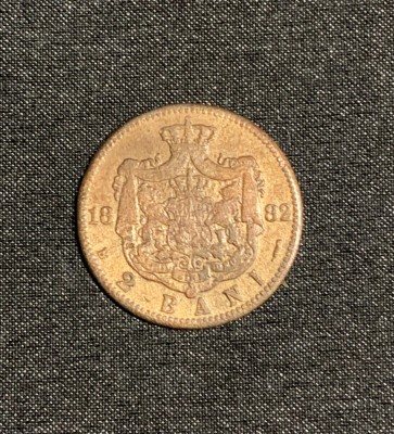 Moneda 2 bani 1882 foto