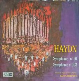 Disc vinil, LP. Symphonie Nr. 96. Symphonie Nr.102-Haydn, Orchestra Of The Vienna State Opera, David Josefowitz, Clasica