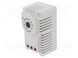 Senzor higrostat PLASTIM 10-90%RH SPDT 10-60&deg;C pentru şină DIN