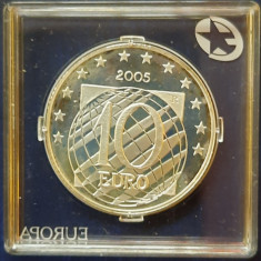 Moneda de argint - 10 Euro "Pace si Libertate in Europa", Italia 2005 - G 3952