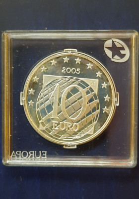 Moneda de argint - 10 Euro &amp;quot;Pace si Libertate in Europa&amp;quot;, Italia 2005 - G 3952 foto