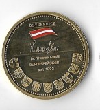 Medalie Die Bundespr&auml;sidenten der Republik Osterreich 1945 - 2004 - Austria