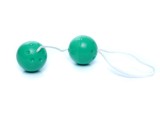 Bile Vaginale Duo Balls Verde B-Series EasyLove Antrenament Kegel Bile Geisha Duble Cu Snur Recuperare Plastic ABS