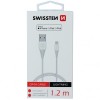 Cablu Date si Incarcare USB-A - Lightning Swissten, 18W, 1.2m, Alb 71526501, Apple