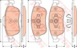 Set placute frana,frana disc RENAULT CAPTUR (2013 - 2016) TRW GDB1789
