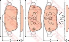 Set placute frana,frana disc DACIA DUSTER Caroserie (2011 - 2016) TRW GDB1789