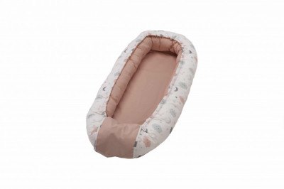 Cuib bebelusi pozitionator SomnArt baby nest, 94x60cm, roz Relax KipRoom foto