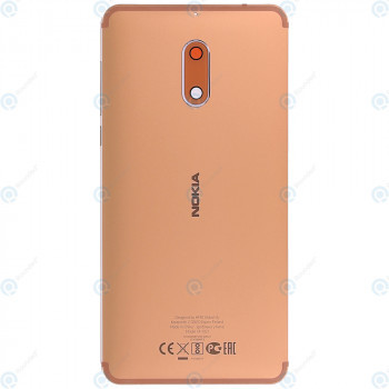 Nokia 6 Capac baterie alb-cupru 20PLEMW0016