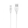 Cablu de Date (14128) DeTech DE-24C USB Type-C, 1m , Alb Blister