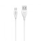 Cablu de Date (14128) DeTech DE-24C USB Type-C, 1m , Alb Blister