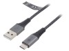 Cablu USB A la USB C 1m textilă, Goobay